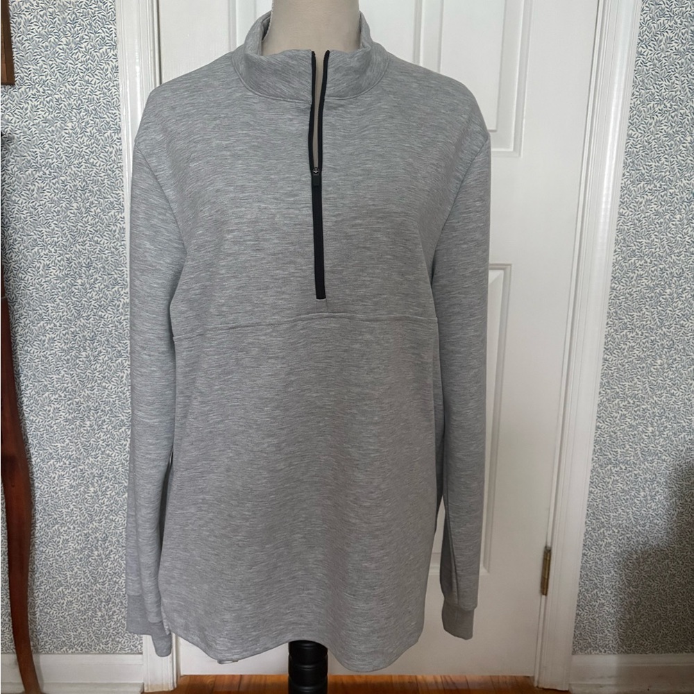 Men’s Gray Quarter-Zip Pullover
